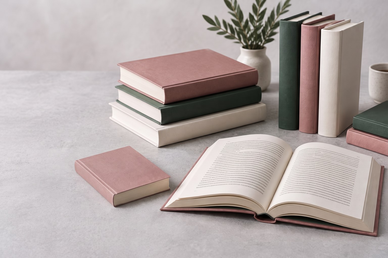Illustrative paperback and hardcover editions with an open reading book